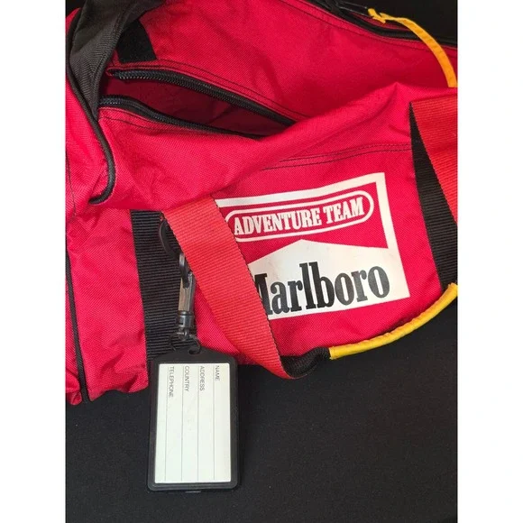 Marlboro Adventure Team Lot of 6 items Cooler & Duffle Bag Fanny Canteen Air Bed